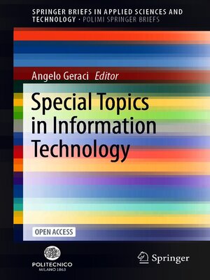 cover image of Special Topics in Information Technology